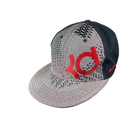 Nike Other - Nike True Kevin Durant KD Hat Snapback Cap Black Gray Red NBA Hoops Retro OSFA